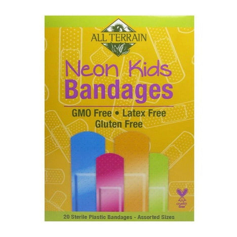 All Terrain Kids Neon Ecoguard Bandages, Latex Free, 20 Ea